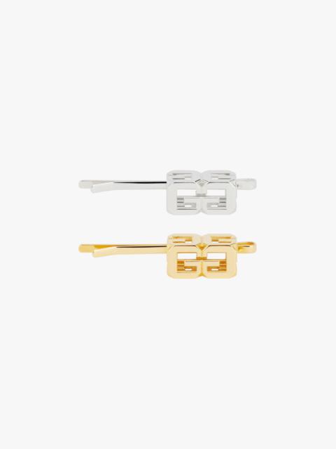 Givenchy G CUBE TWO-TONE HAIR SLIDE