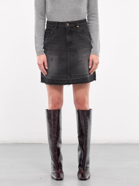 We11done Mini Denim Skirt