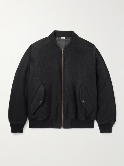A.PRESSE Padded Cashmere-Felt Bomber Jacket
