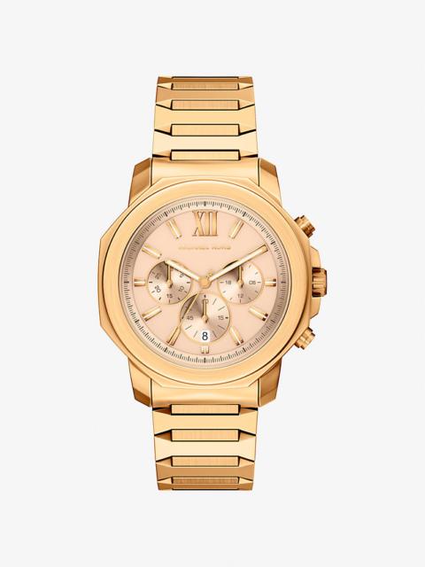 MICHAEL KORS Oversized Prescott Gold-Tone Watch