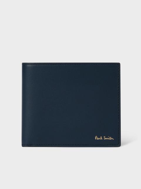 Paul Smith Dark Blue 'Signature Stripe' Interior Billfold Wallet