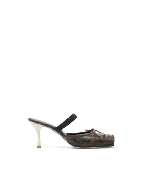 MM6 Maison Margiela square toe bow mules