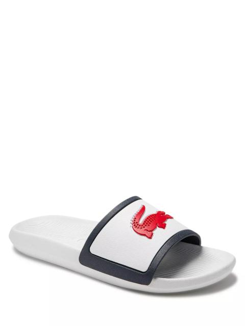 LACOSTE Men's Croco Slide Sandals