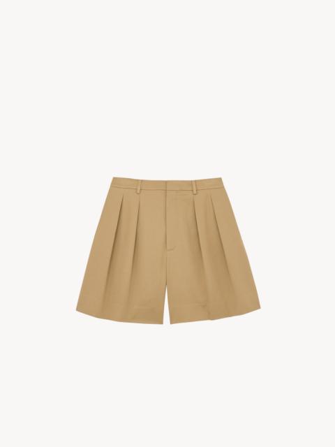 SAINT LAURENT SHORTS IN COTTON GABARDINE