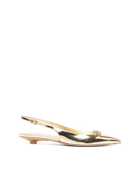 25mm VLogo slingback pumps