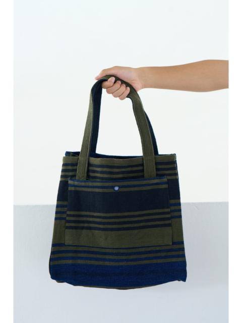 Original Madras Trading Co. N°185 Mat Weave Open Top Tote Bag