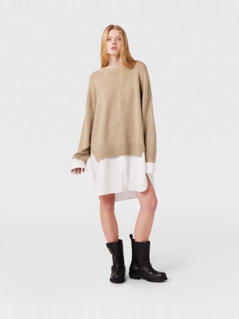 Stella McCartney Shirting Details Long Sleeve Sweater