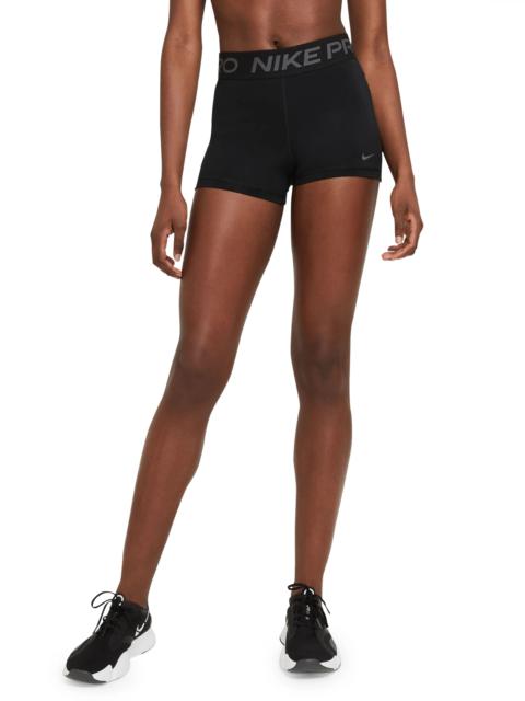 Nike Pro 3-Inch Shorts in Black/Iron Grey