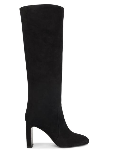 Stuart Weitzman Women's Babette Tubo 85MM Suede Boots - Black