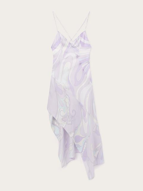 PUCCI IRIDE PRINT SILK TWILL DRESS