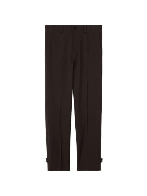 GUCCI belt-loops pressed-creases trousers