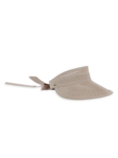 EUGENIA KIM Women's Ricky Vented Hemp-Blend Visor - Khaki