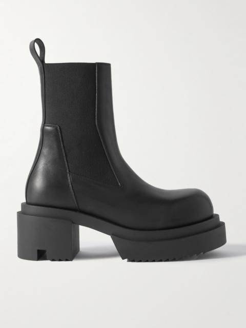 Rick Owens Beatle Bogun Leather Chelsea Boots