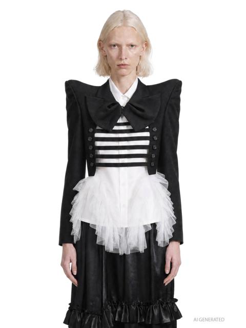 Noir Kei Ninomiya Lace Open Blazer