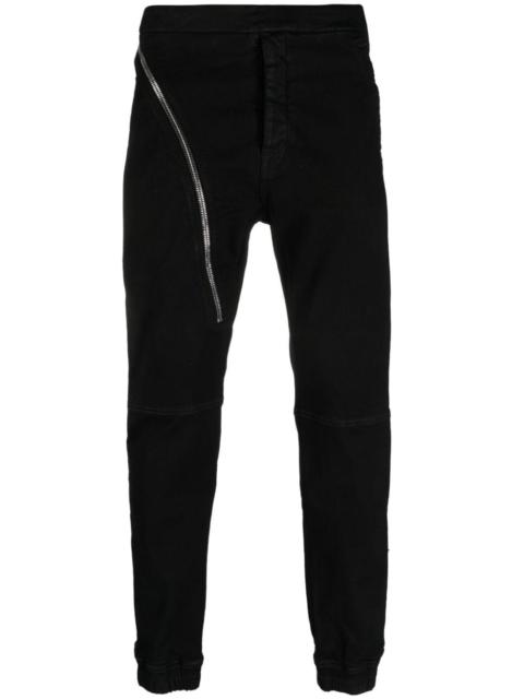 Aircut decorative-zip skinny joggers