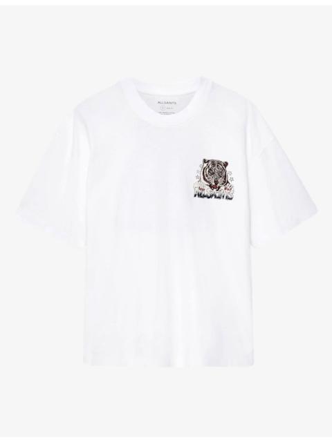 ALLSAINTS Tigress Short-Sleeved Cotton-Jersey T-Shirt