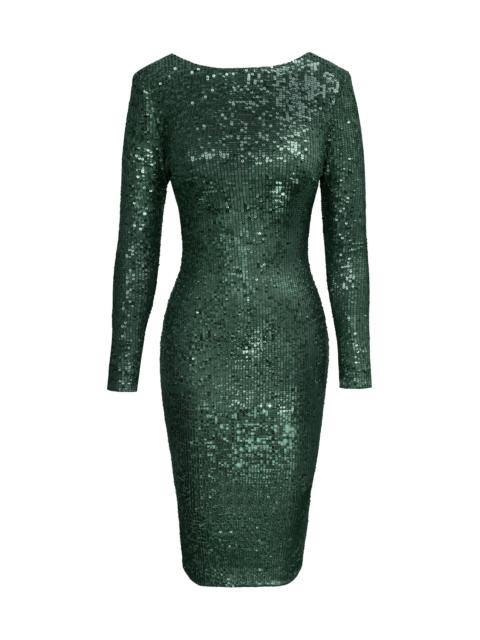 Dress The Population Women's Emery Midi-Dress - Dark Pine Multi