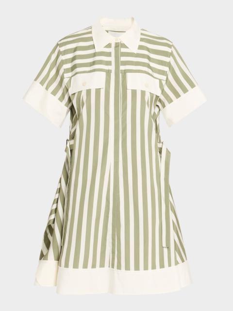 3.1 Phillip Lim Stripe Short-Sleeve Shirt Dress