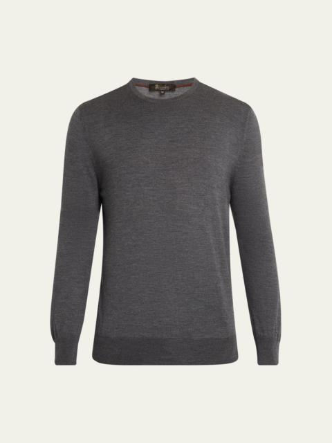 Men's Wool Knit Crewneck Sweater