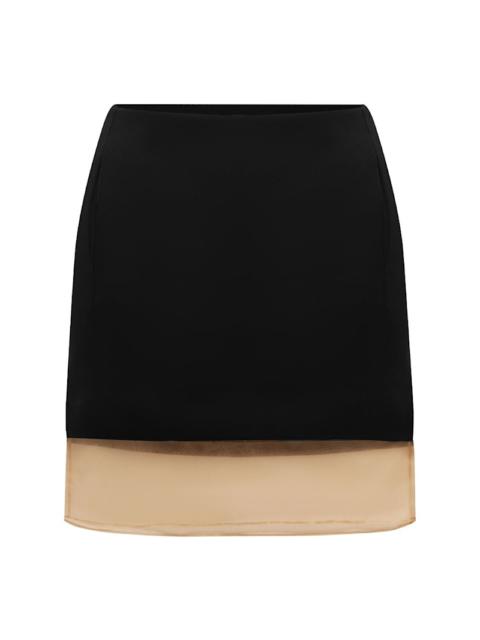 ESSE Studios Issia jersey & tulle mini skirt