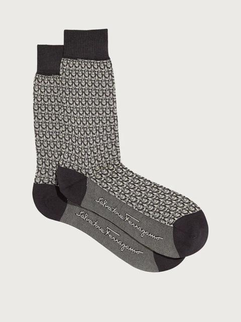 FERRAGAMO GANCINI JACQUARD SOCKS