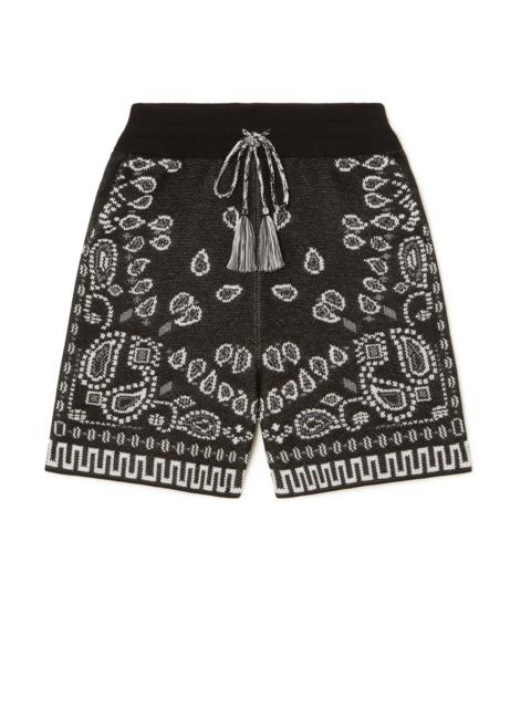 Cotton Piquet Bandana Shorts