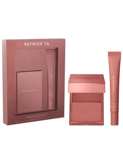 Patrick Ta Major Headlines Double-Take Crème & Powder Blush Duo & Lip Balm Makeup Gift Set