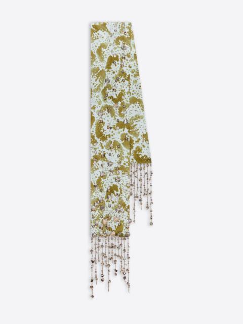 Dries Van Noten EMBROIDERED SILK SCARF
