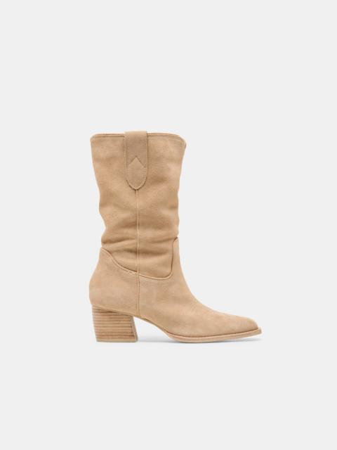 dolce vita VERGIL BOOTS CAMEL SUEDE