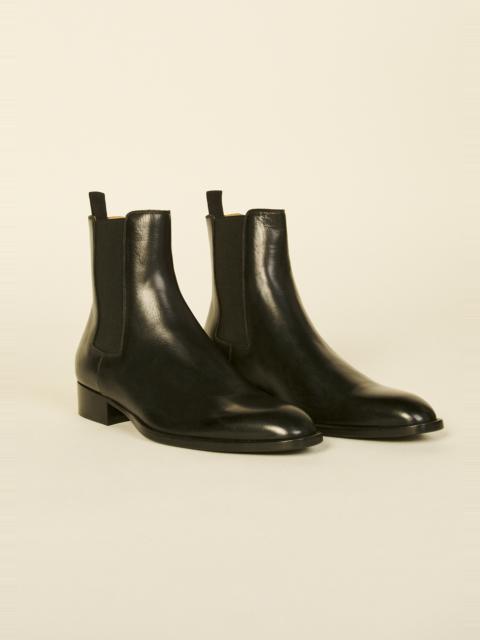 Sandro Smooth leather Chelsea boots