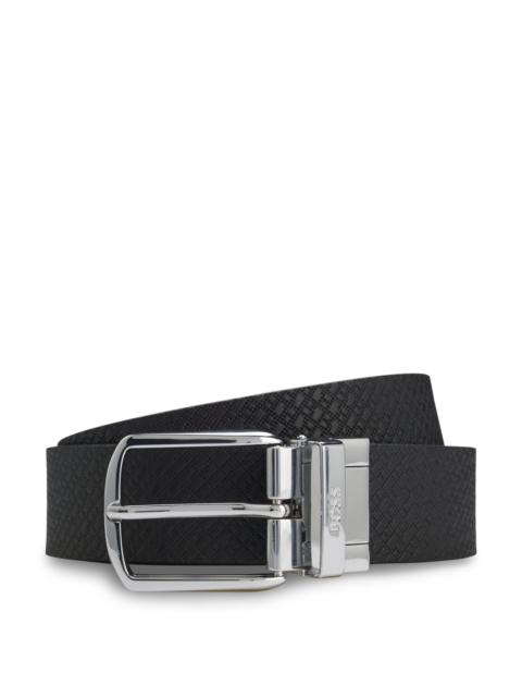 BOSS REVERSIBLE BELT IN ITALIAN LEATHER