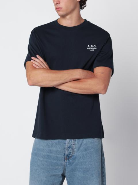 A.P.C. Rue Madame T-shirt in navy blue cotton