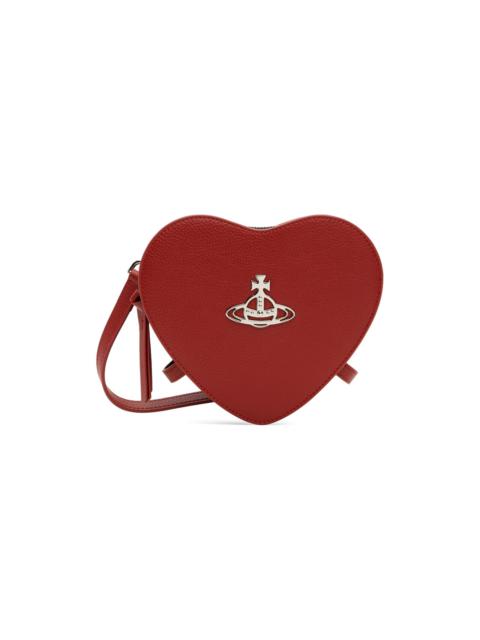 Red Louise Heart Crossbody Bag