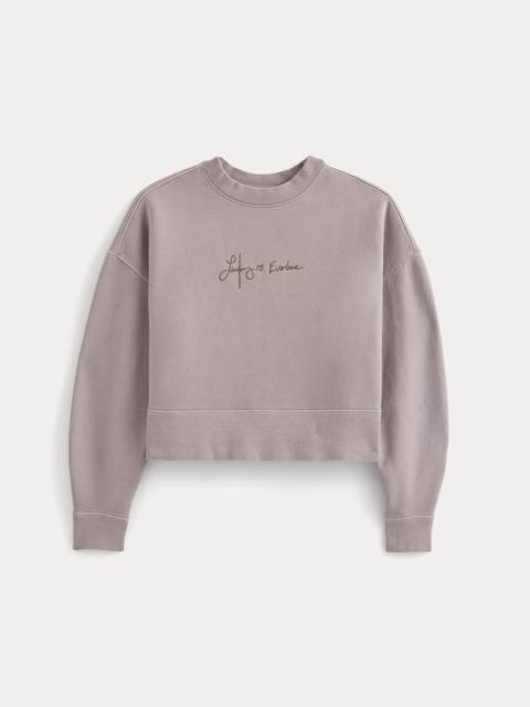 EVERLANE EVERLANE X THE LAUFEY FOUNDATION CROPPED SWEATSHIRT
