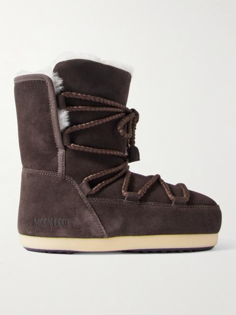 MOON BOOT Evx Shearling-lined Suede Snow Boots