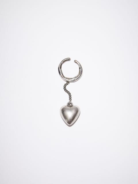 Acne Studios Heart charm ear cuff - Silver