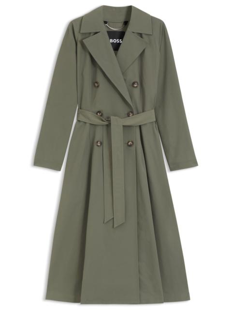 BOSS WATER-REPELLENT TRENCH COAT WITH BELT