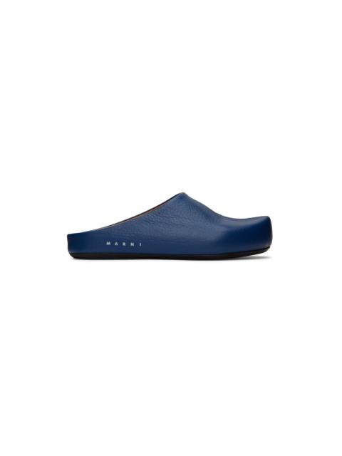 Marni Blue Fussbett Sabot Loafers