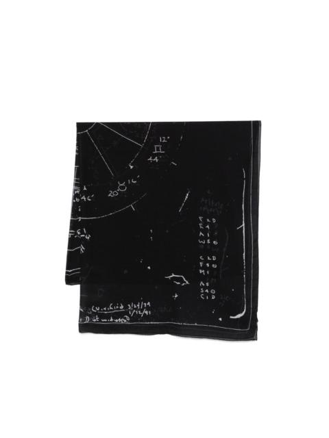 Rick Owens Pino Astro scarf