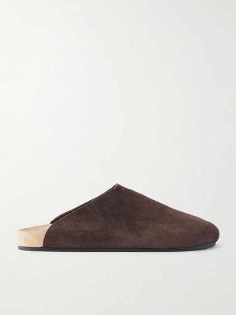 The Row Hudson Suede Mules