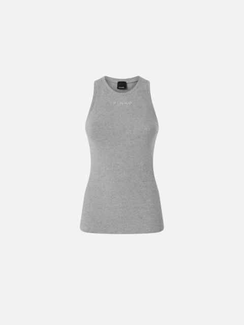 PINKO RIBBED VEST TOP