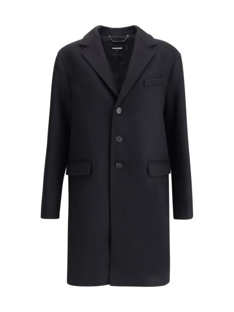 DSQUARED2 Dsquared2 Men Wool Midi Coat