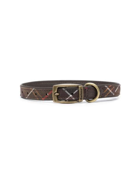 Barbour tartan-print dog collar