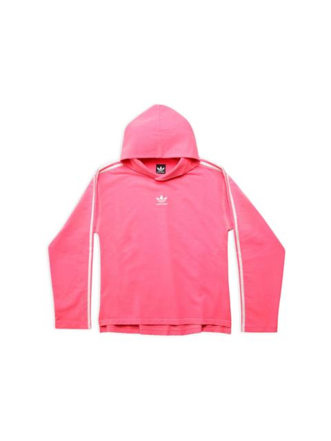 BALENCIAGA Women's Balenciaga / Adidas No Rib Hoodie Medium Fit  in Neon Pink