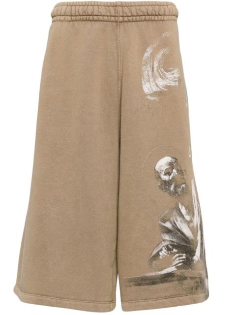 Off-White S.Matthew cotton track shorts