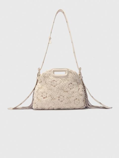 maje Crochet-knit mini Miss M bag