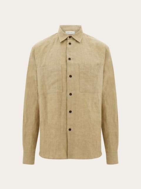 FERRAGAMO Pure linen shirt
