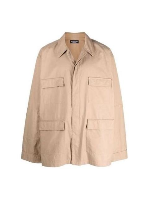 BALENCIAGA Balenciaga Military Pyjama Jacket 'Beige' 675639TLO179504