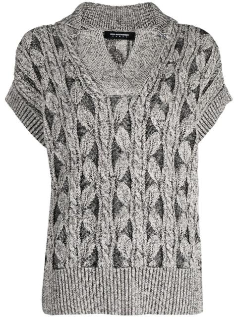 Kiko Kostadinov chunky-knit V-neck top