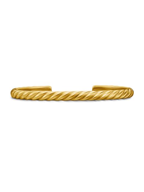 DAVID YURMAN Men's Sculpted Cable Cuff Bracelet in 18K Yellow Gold, 5.5MM - Gold